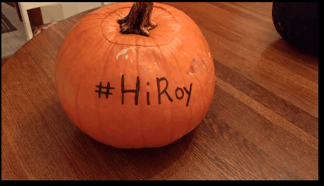 benUNC's tweet photo. I forgot to post my annual #HiRoy @GiveWP pumpkin. So here it is. https://t.co/PCBSi8RFt5