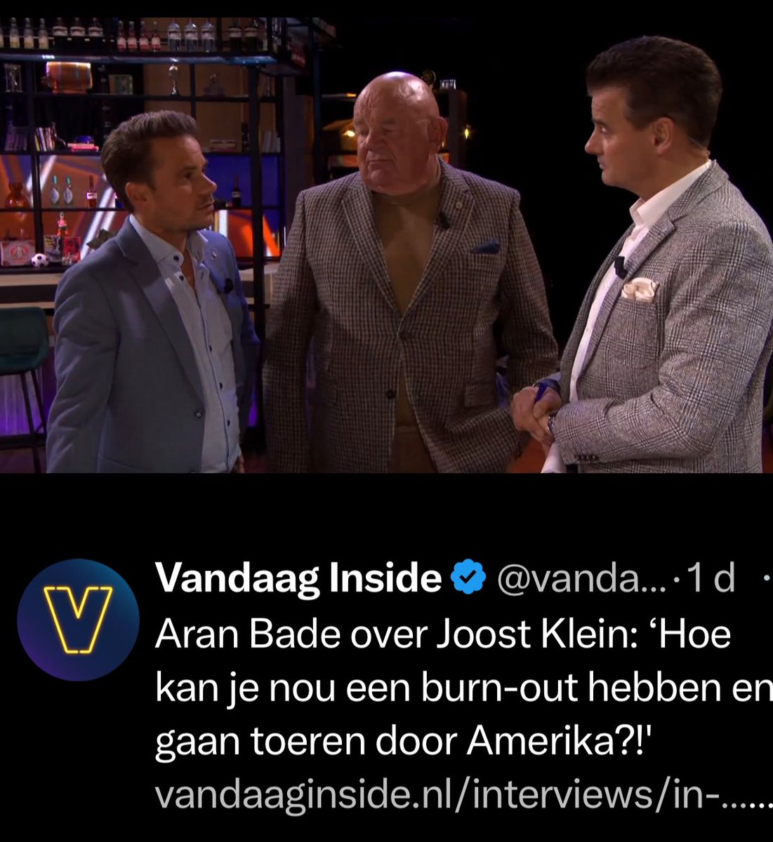 Roelanda's tweet photo. #aranbade je trekt ‘t echt niet hè ? #joostklein die jou niet nodig heeft ! https://t.co/imRlGGisxC