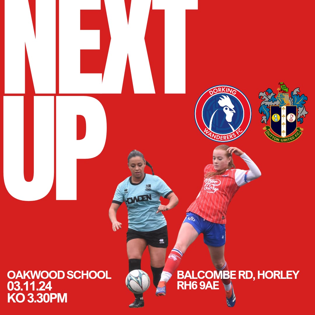 Dorking Wanderers Womens Development Squad (@dorkingwomensds) on Twitter photo Return to league action for the DS Squad this Sunday as we entertain Sutton Utd Reserves. Your support would be very much appreciated.
Good luck to <a href="/DWFCWomen/">Dorking Wanderers Women</a> as they travel to Chatham for 1st Round FA Cup tie
@DwfcElite Return to league action for the DS Squad this Sunday as we entertain Sutton Utd Reserves. Your support would be very much appreciated.
Good luck to <a href="/DWFCWomen/">Dorking Wanderers Women</a> as they travel to Chatham for 1st Round FA Cup tie
@DwfcElite