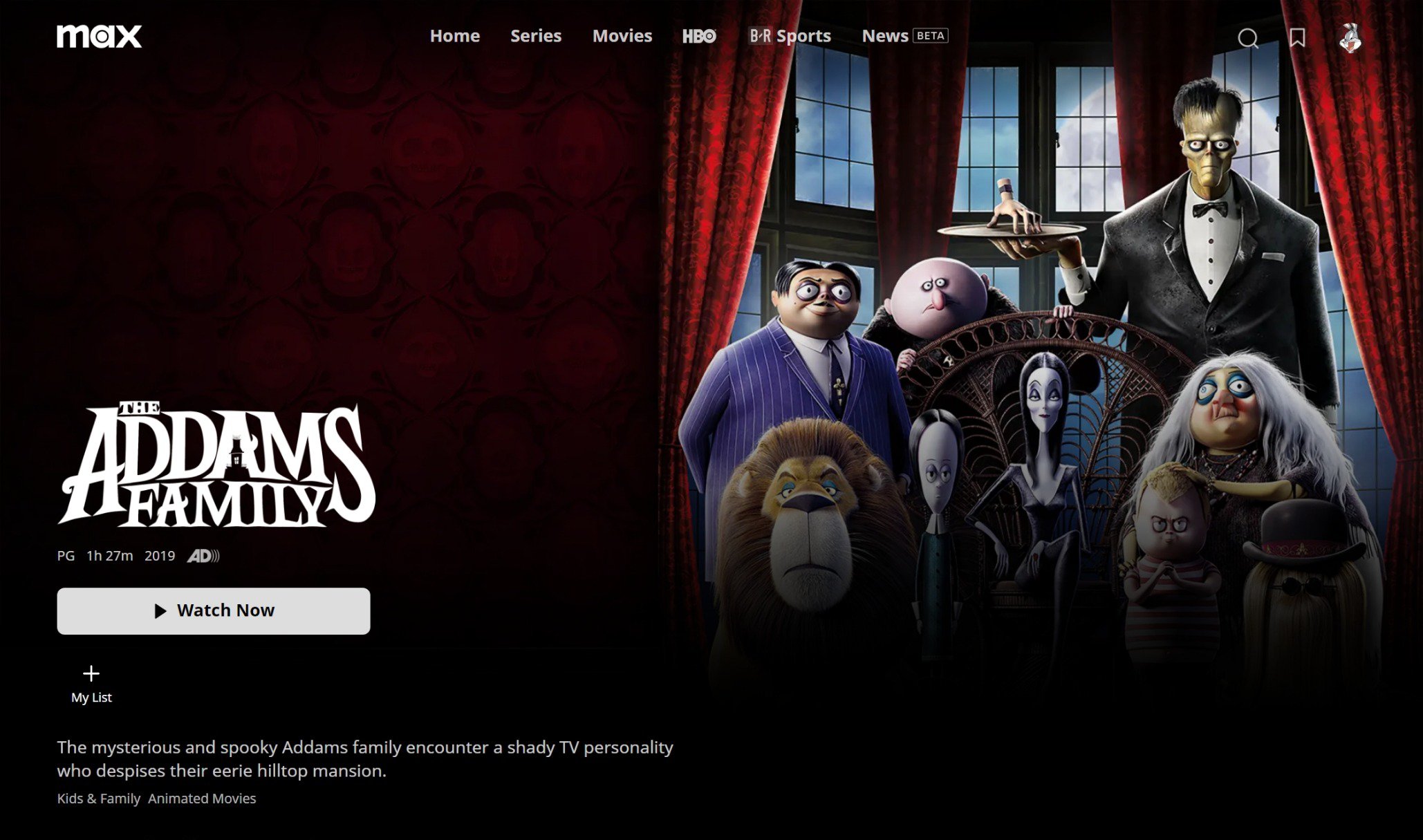 Animation on Max on X THE ADDAMS FAMILY is now streaming on Max https t R8F8UGCgIs X