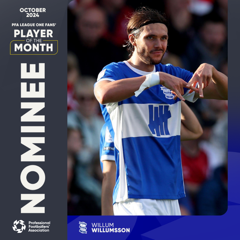 BCFC's tweet photo. *𝙋𝙧𝙚𝙩𝙚𝙣𝙙𝙨 𝙩𝙤 𝙗𝙚 𝙨𝙝𝙤𝙘𝙠𝙚𝙙*

Tomoki and Willum have been nominated for the October @PFA League One Fans’ Player of the Month.

Tap below to cast your vote.