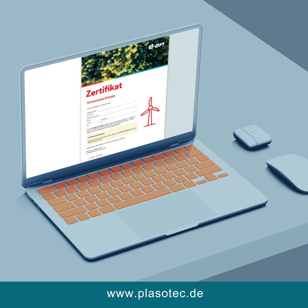 plasotec's tweet photo. 🌍 plasotec GmbH setzt auf erneuerbare Energien! 🌍

Mit dem neuen Zertifikat für „Öko basic“ geht die plasotec GmbH konsequent den Weg in eine CO2-neutrale Zukunft.🌱

🔗 Jetzt reinschauen und mehr über plasotec erfahren!
🌐 https://t.co/P4bH4xvfNf

#plasotec #Plasmapolieren https://t.co/uY0xFRPQ3Z