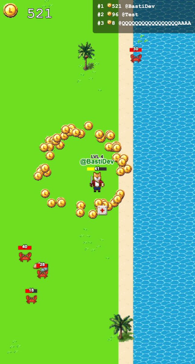 ShibaIslandGame's tweet photo. 🏝️ UPDATE 👀

⚔️ PvP + in-game ranking
🏥 HP on top of health bar
🤺 Attack level, simplified UI
🎥 Smoothed camera lag

What's next?
💾 Save character state after a match
👑 Add reward interface
🥇 Leaderboard
🌏 Servers worldwide to reduce lag 

$INU #INUGAMES #P2E #PLAYTOEARN https://t.co/v8TLikrwnR