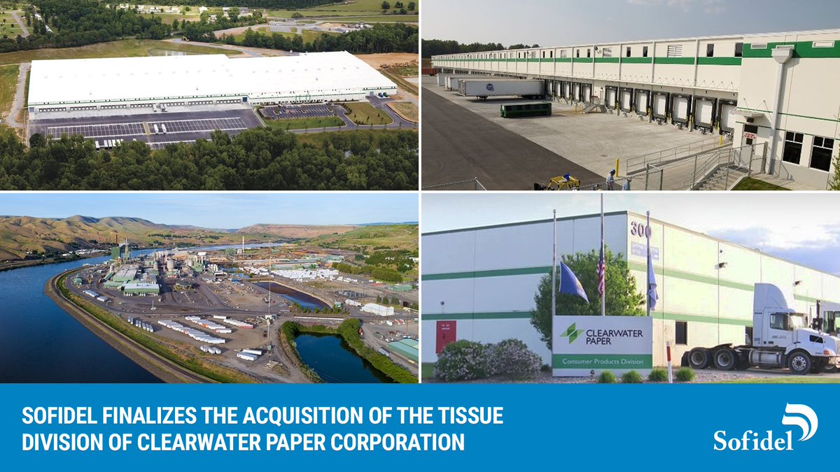 Sofidel has finalized the acquisition of the tissue division of Clearwater Paper Corporation (“CLW Tissue”).

With this transaction worth $1.06 billion, Sofidel Group becomes the fourth largest tissue paper producer in North America.

Thanks to the acquisition of four production