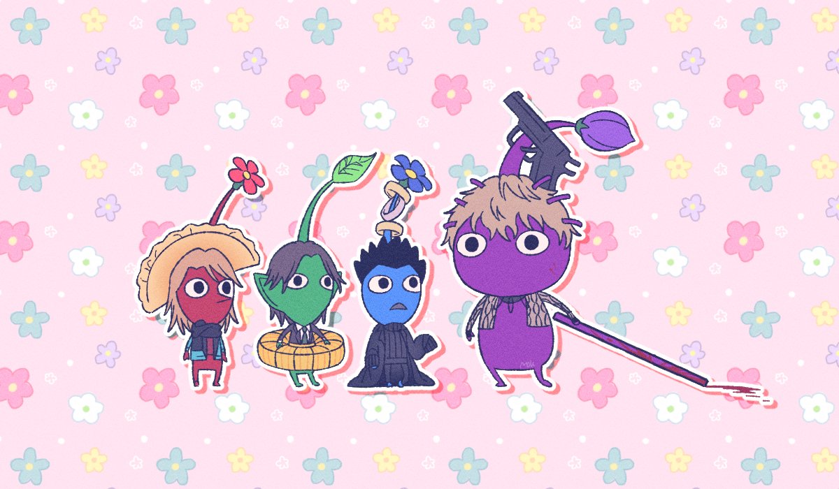 ピクミン「24.11.01龍騎 x ピクミン#仮面ライダー #Pikmin 」|🅜🅞🅚のイラスト