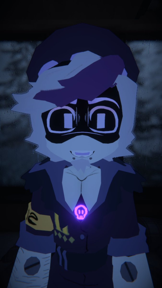 Okamiwolf3's tweet photo. I also have my Avatar of my N on Vrchat with the niko base shared 
@CrypticRushVRC - Model Collaborator
@Cord_IE - Model Collaborator
@ErrorPing - Model Collaborator 
@CandyAsbestos - AU Creator Panik
the design and me for this N ^^ 
#avatarmurderdrone #murderdrone https://t.co/mEUptY1Yjl