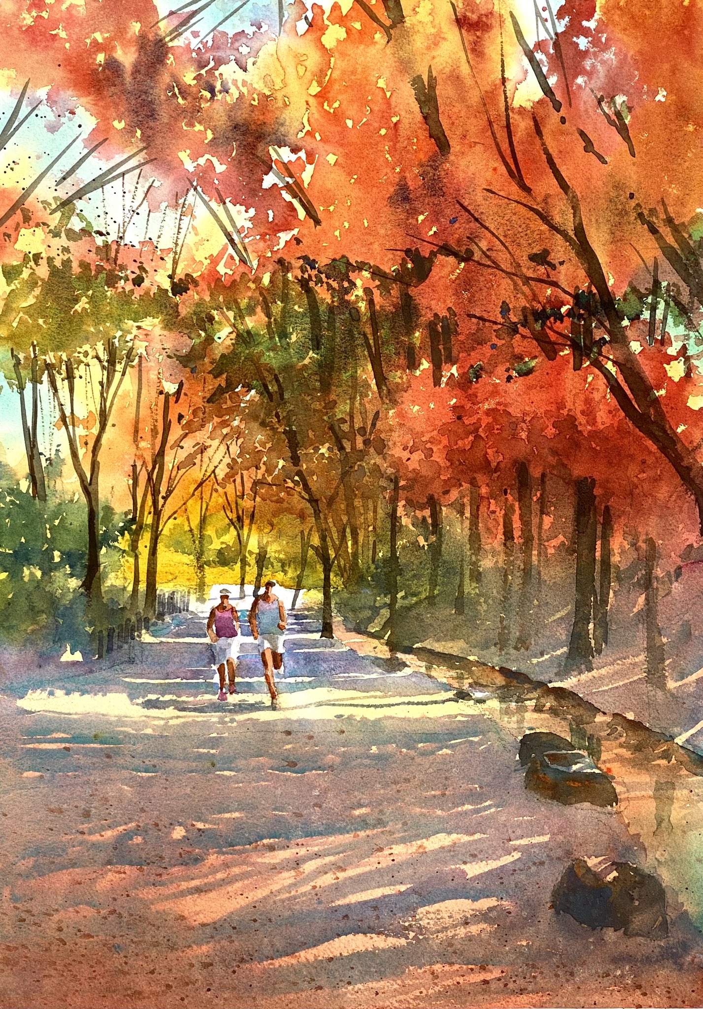 警戒船 水彩画 手描き 原画 船 海 絵画 SHOGO 通販 16566874