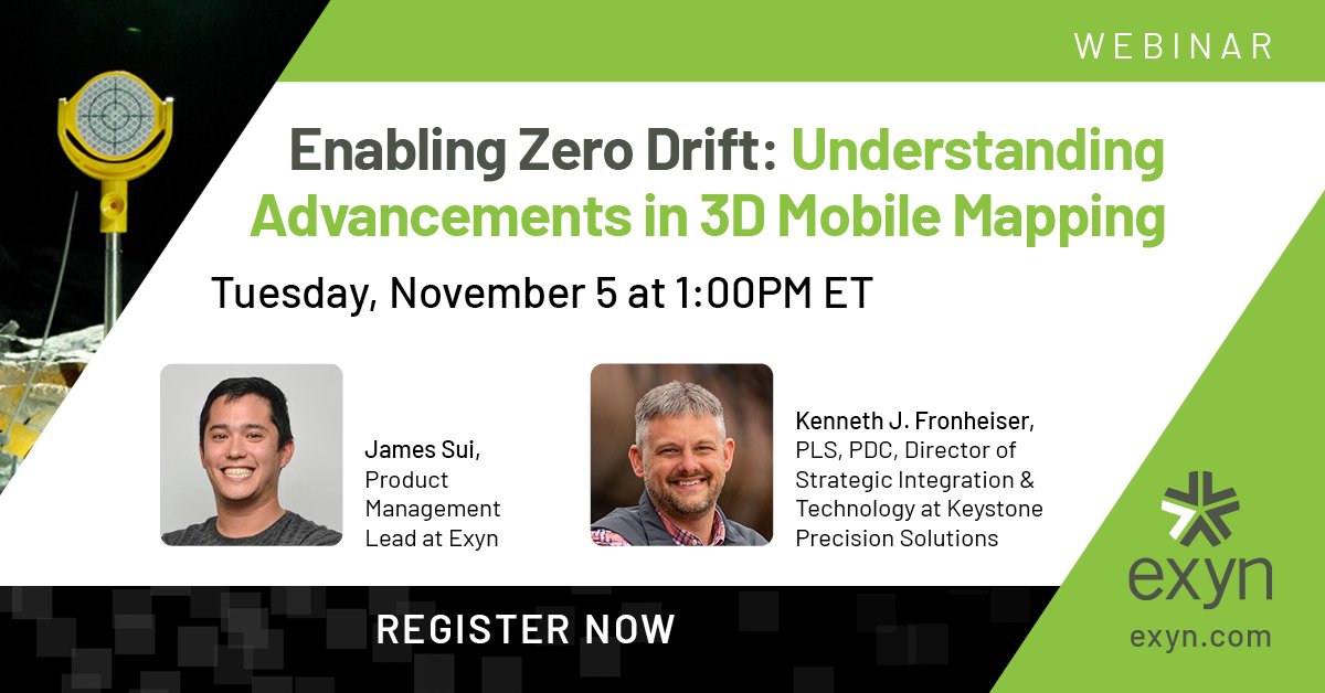 Commercial UAV News (@expouav) on Twitter photo Join Keystone Precision Solutions and <a href="/ExynTech/">Exyn Technologies</a> Technologies on Nov 5, 2024, at 1 PM ET for a webinar with Commercial UAV News on mobile mapping tech! Discover zero drift data capture and industry solutions. Don't miss it!
Register Today: bit.ly/NOV5EXYNTECH Join Keystone Precision Solutions and <a href="/ExynTech/">Exyn Technologies</a> Technologies on Nov 5, 2024, at 1 PM ET for a webinar with Commercial UAV News on mobile mapping tech! Discover zero drift data capture and industry solutions. Don't miss it!
Register Today: bit.ly/NOV5EXYNTECH