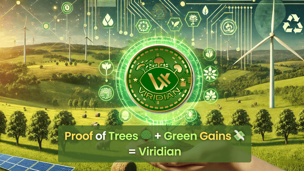 ViridianCoin's tweet photo. 🌍 We’re planting more than just ideas. 

Viridian turns transactions into tree-planting power. 🌳💪 

#ProofOfTrees #EcoMemeLife #SaveThePlanet https://t.co/ETv0kxsFcF
