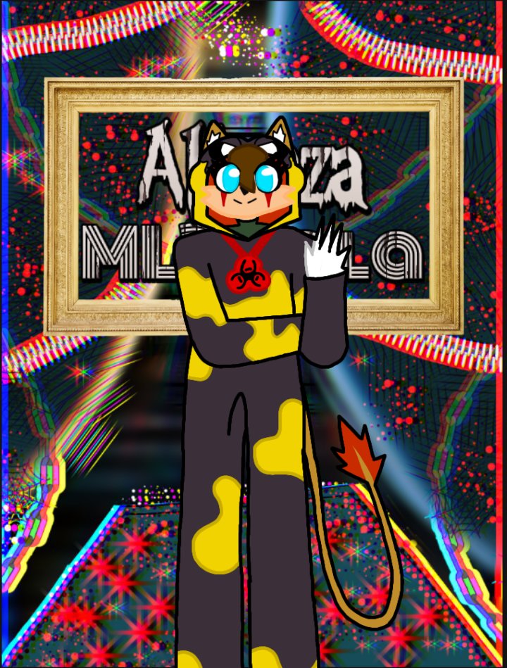 🍀⚡: Con ayuda de mortis llegue al fin a la gala antes que mis hermanos menores 😶😃 estoy disfrazada de unos #NightmareCritters #ickyLicky 

#AlianzaML3Gala2024 #AlfombraRoja