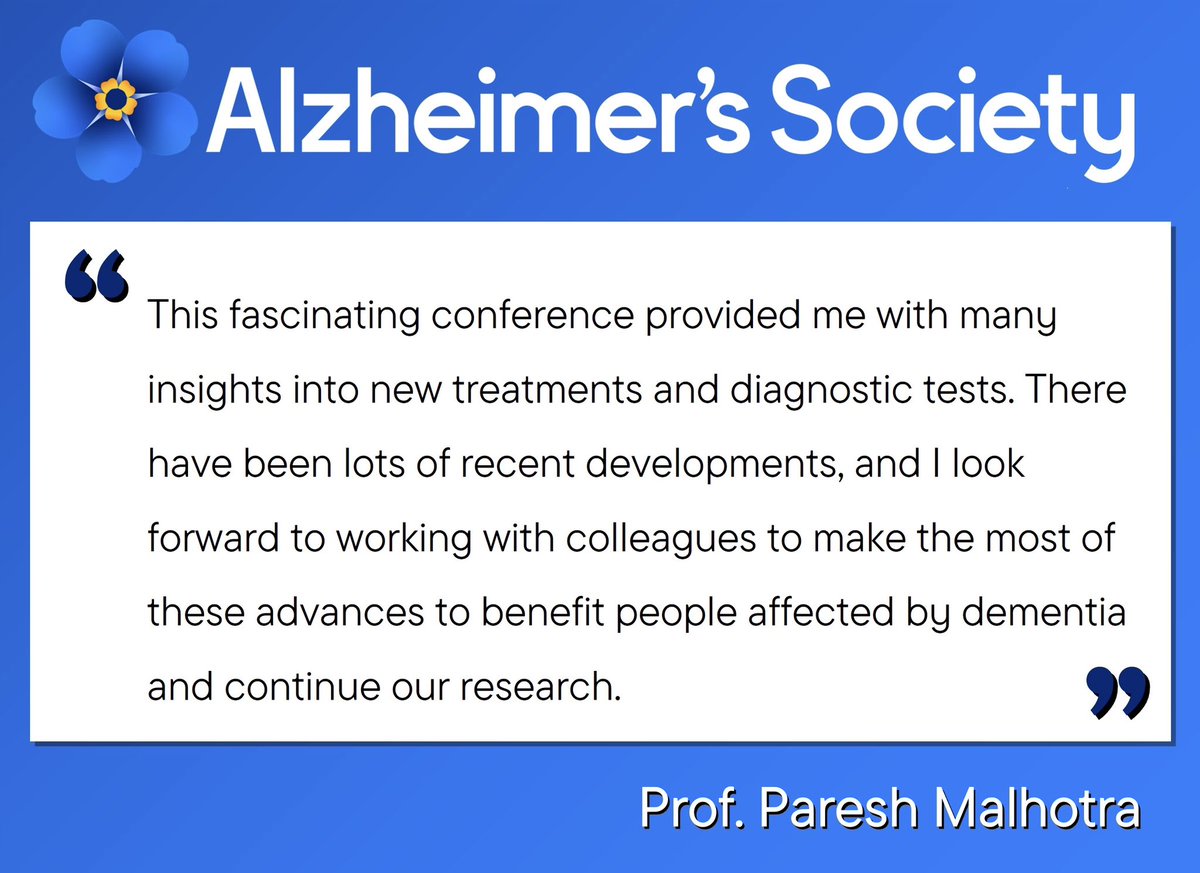 Alzheimer's Society For Researchers (@alzsocresearch) on Twitter photo Today is the last day of #CTAD24! It’s always a pleasure to connect with our funded researchers, and we caught up with <a href="/PareshMalhotra/">Paresh Malhotra</a> to hear his key takeaways from this week! Today is the last day of #CTAD24! It’s always a pleasure to connect with our funded researchers, and we caught up with <a href="/PareshMalhotra/">Paresh Malhotra</a> to hear his key takeaways from this week!