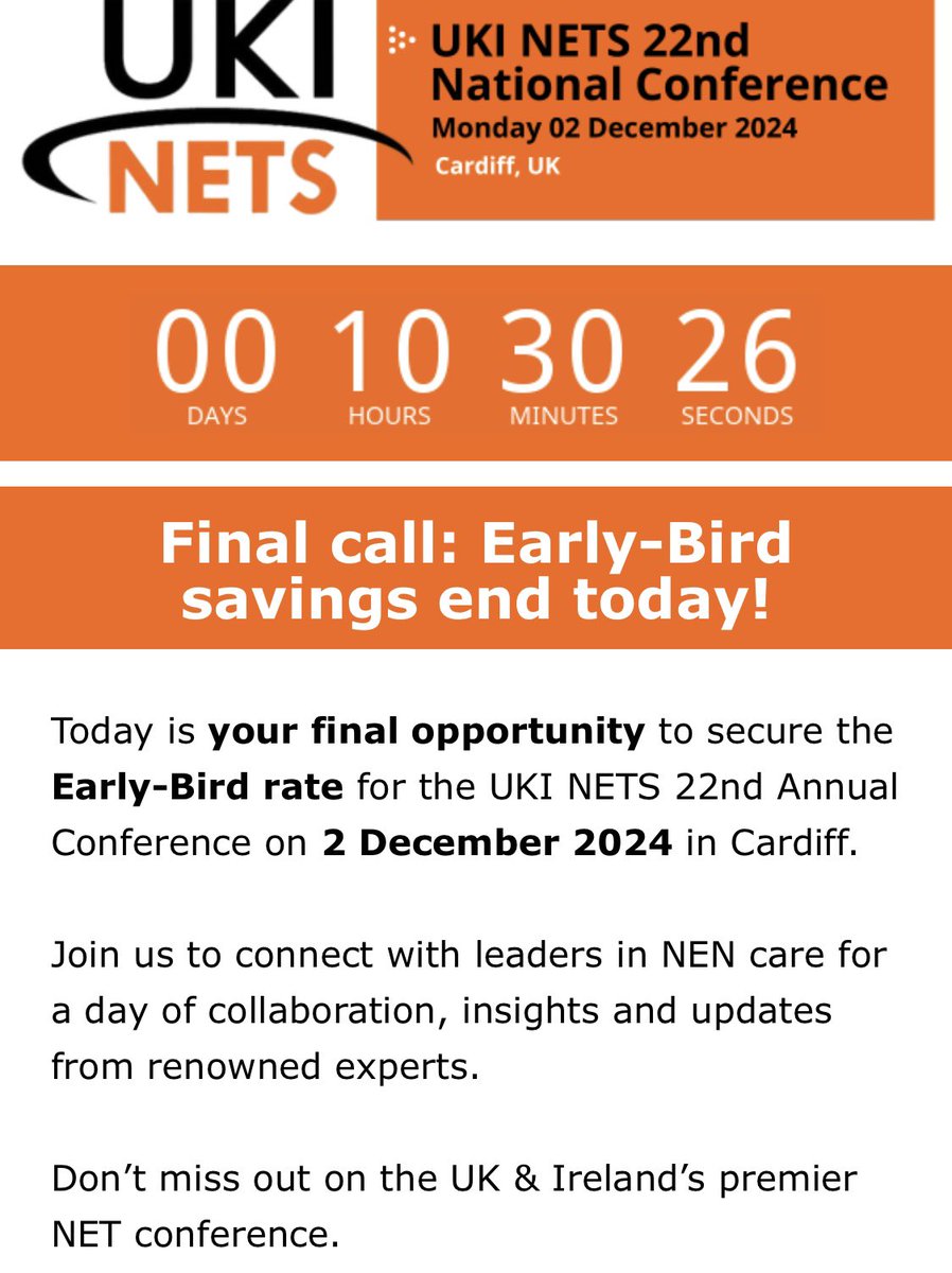 Don’t miss out - early bird offer for UKINETS Conference 2024 ends today! Register now: ukinets.org/uki-nets-2024-…