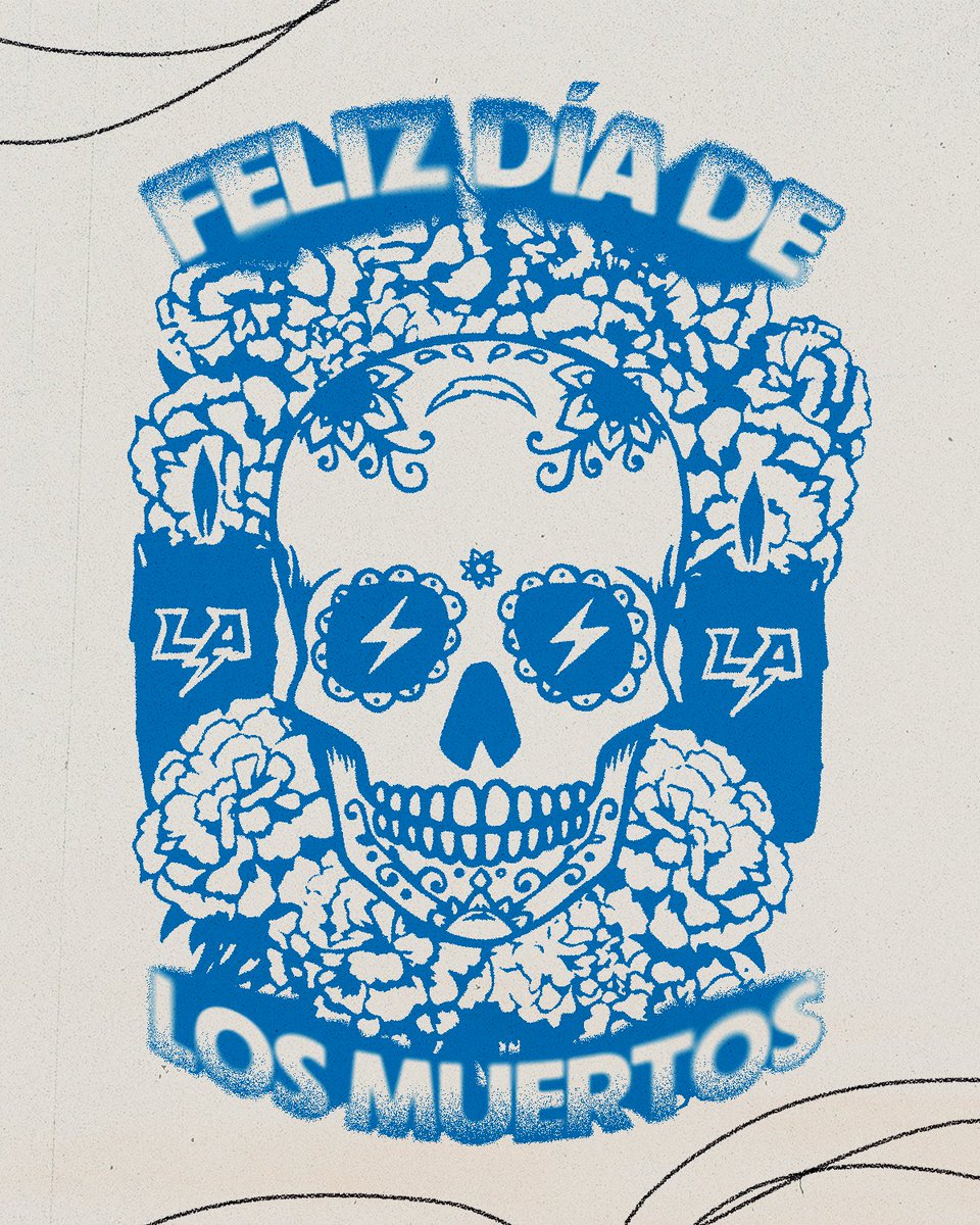chargers's tweet photo. ¡feliz #DíaDeLosMuertos! 💙 https://t.co/VMQcFJuk9Z