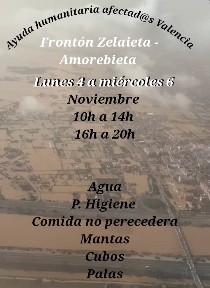 difundid para que le llegue a la gente‼️‼️

📍punto de recogida en Amorebieta