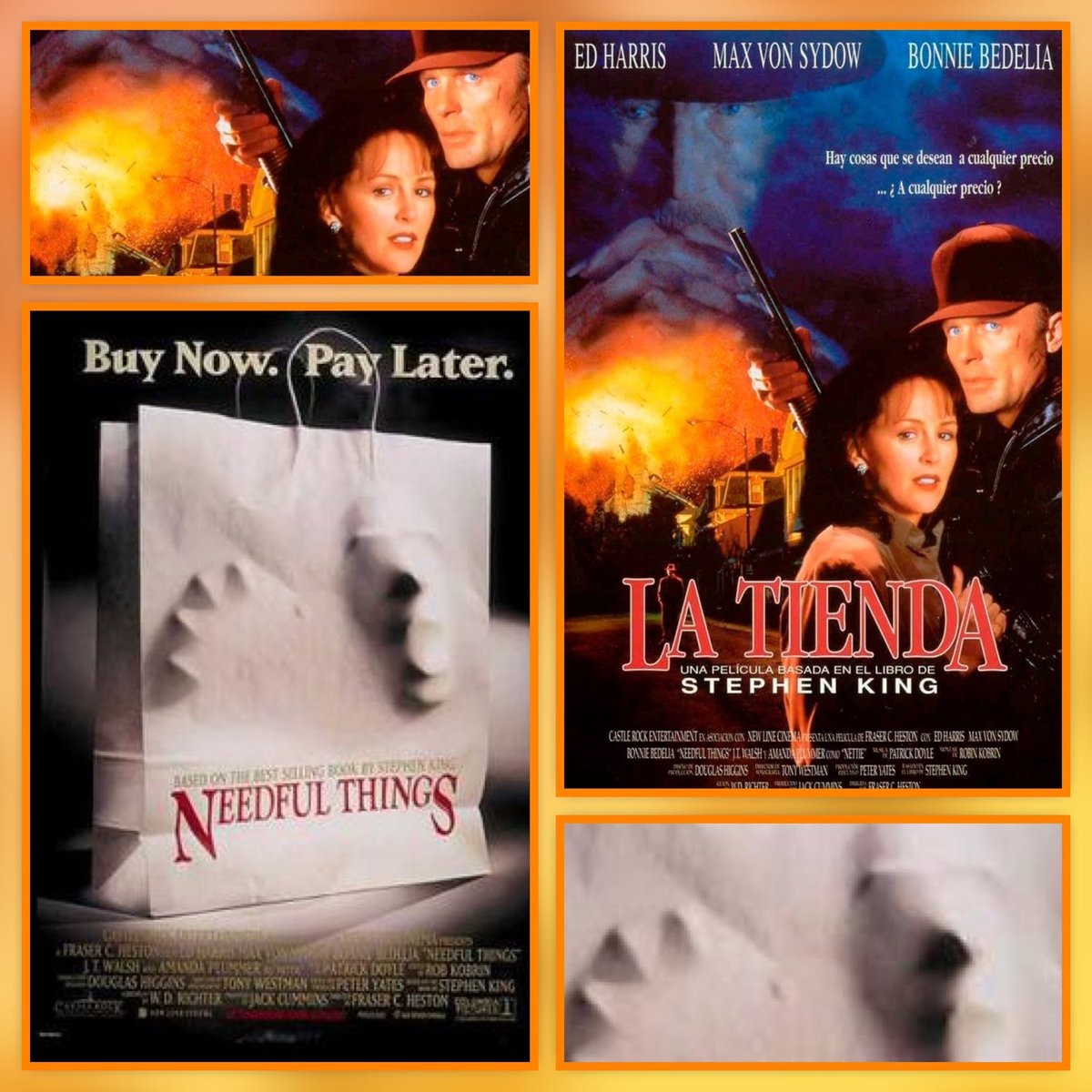 Pues siguiendo nuestro #Halloween -sí, ya sabemos que fue ayer-, nos vamos a poner con La Tienda de #StephenKing, adaptación noventera de otra célebre #novela de uno de los indiscutibles genios del #terror. ¿La habéis visto?
