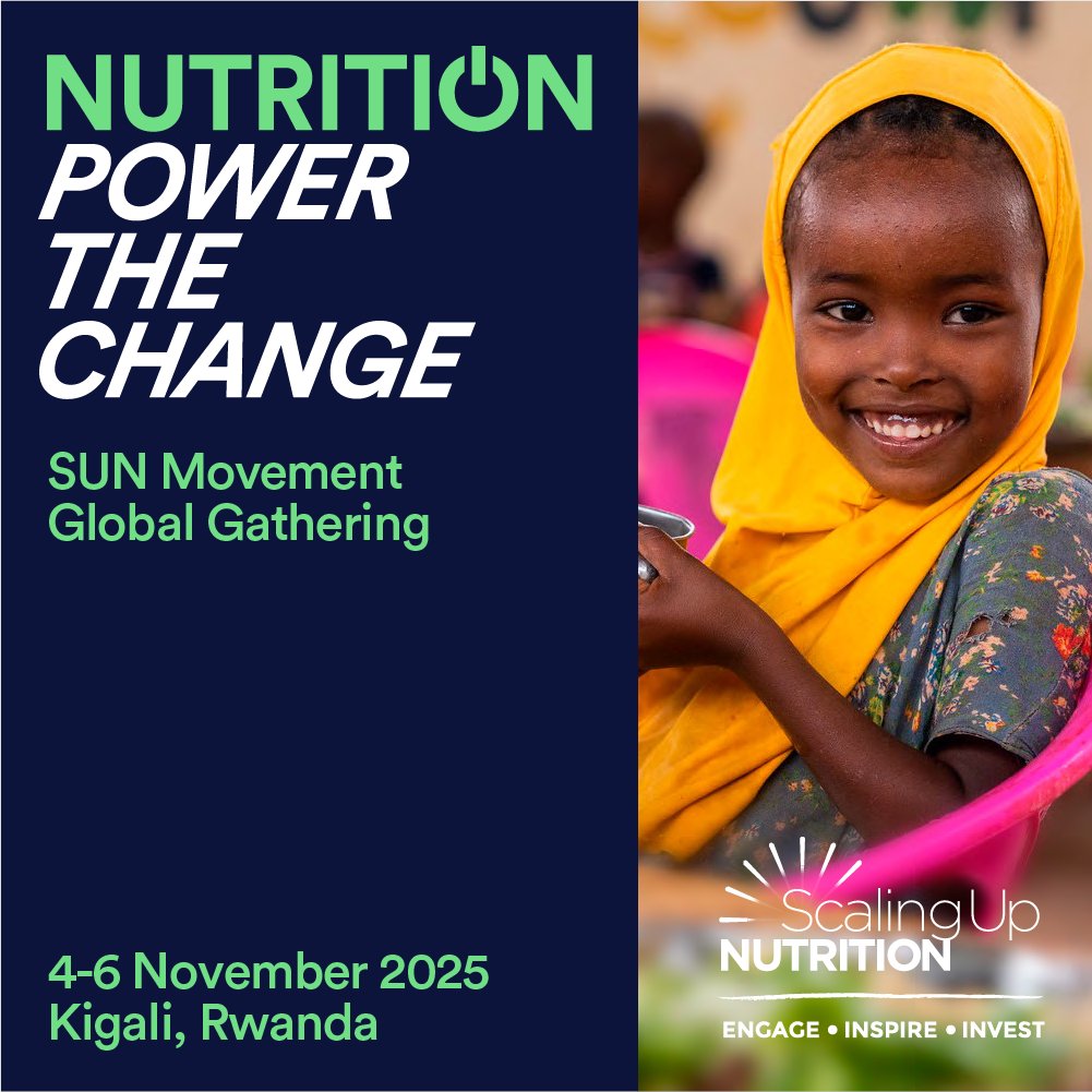 #ICYMI the new dates of our <a href="/SUN_Movement/">Scaling Up Nutrition (SUN) Movement</a> Global Gathering have been announced!

Join us in #Rwanda from 4 to 6 November 2025 to #PowerTheChange 🔛✳️

🔎scalingupnutrition.org/news/sun-globa…
