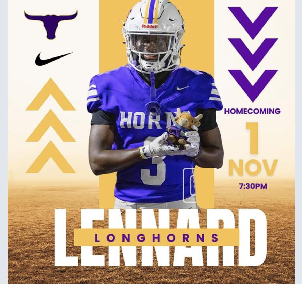 🚨 WAKE UP LONGHORN NATION 🚨

             🏈 ITS GAME DAY‼️ 🏈

🆚 CHAMBERLAIN STORM
📍 LENNARD HIGH SCHOOL 
⏰ KICKOFF @ 7:30PM
🌙 80 / CLEAR
🎉 SENIOR NIGHT / HOMECOMING 

🎟️ hillsboroughschools.org/domain/3353

#ALLIN #WeLikeUS #ReadyForWAR