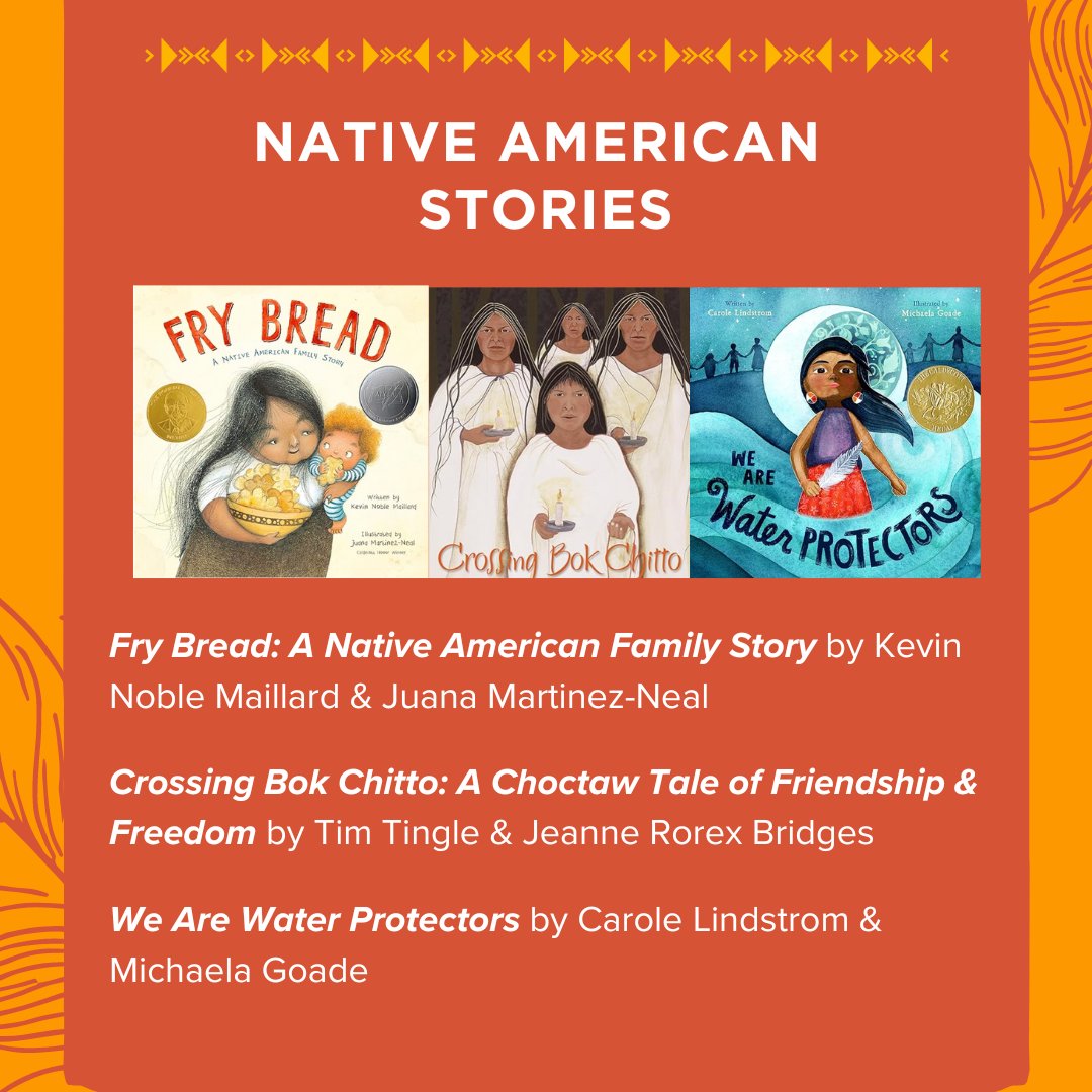 November is Native American Heritage Month. Spend time this month learning about the various Indigenous cultures and the complex history of Native Americans. 🏞️  

Don’t know where to start? Check out these books by Indigenous authors, suitable for all ages. Also, open dialogue