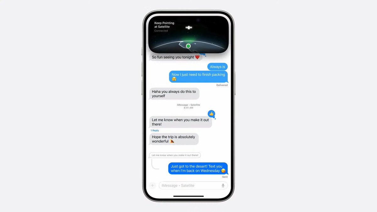 MyMobileGenius's tweet photo. Apple Makes $1.1 Billion Commitment To Expand Satellite Messaging https://t.co/NFN9kGnBuA https://t.co/JXMME4cWxP