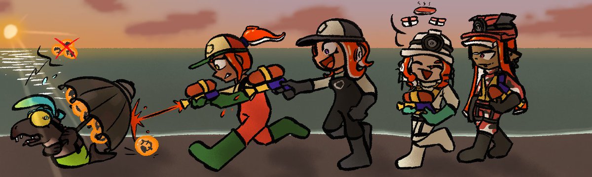 salmon, run!
feat ocs from <a href="/AhoyItsPhil/">AhoyItsPhil</a> <a href="/LunaGal727/">LunaDrawsTrash | Commissions open! 🍉</a> <a href="/saltnyako/">saltyyyyyy 🍉</a> @Matcharoni_