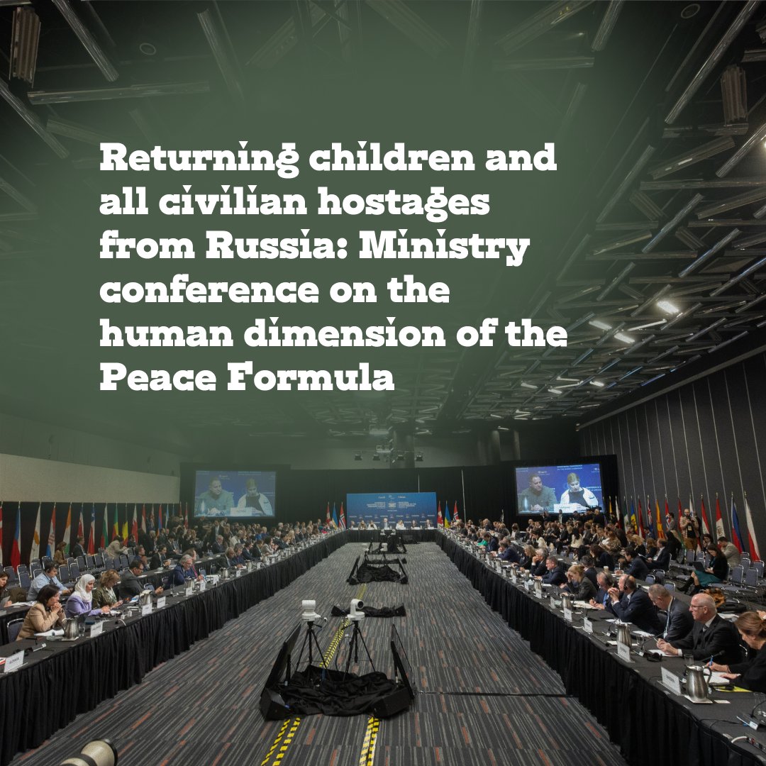 WAOPUA's tweet photo. Returning children and all civilian hostages from Russia: Ministry conference on the human dimension of the Peace Formula held in Canada.
 #HumanRights #Ukraine #BringThemHome https://t.co/2lZYEvwFZH
