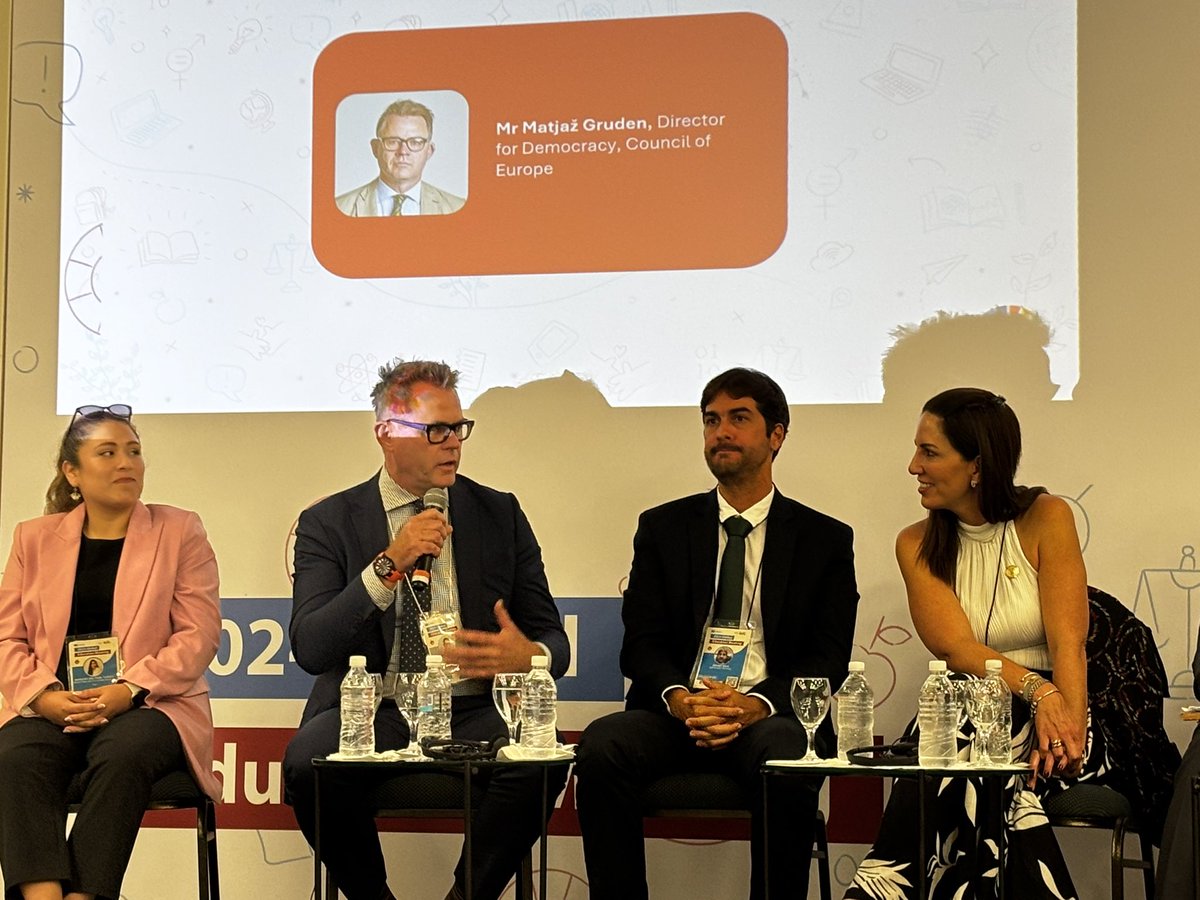 Political support and commitment to quality education should be translated through concrete actions. Education is more than learning—it’s empowering generations to learn but also live democracy underlines <a href="/CoeGruden/">MatjazGrudenCOE</a> in today’s panel on SEL. #UNESCO <a href="/CoE_Education/">Council of Europe Education</a> #Brasil