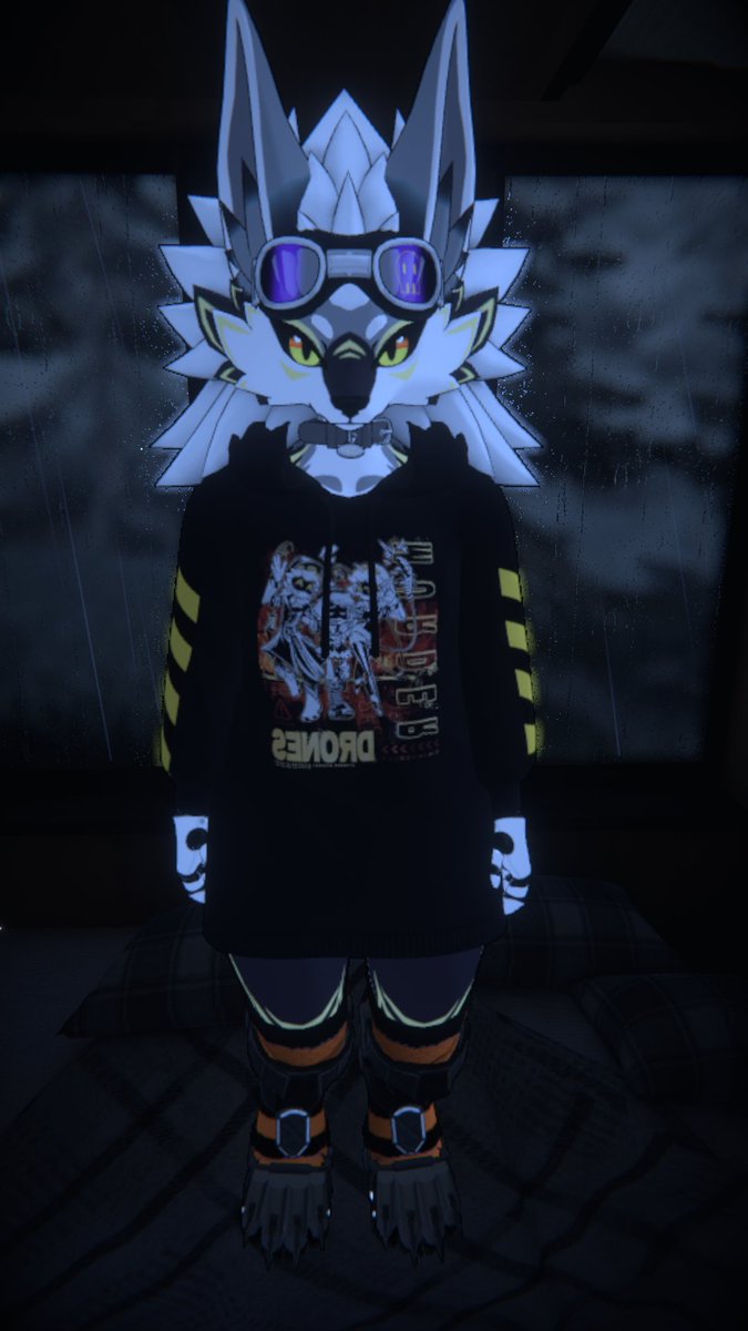 Okamiwolf3's tweet photo. I saw that there is a version of Uzi Novabeast so here is my version in N #murderdrone #novabeast #avatarvrchat https://t.co/TFZFvRw5EM