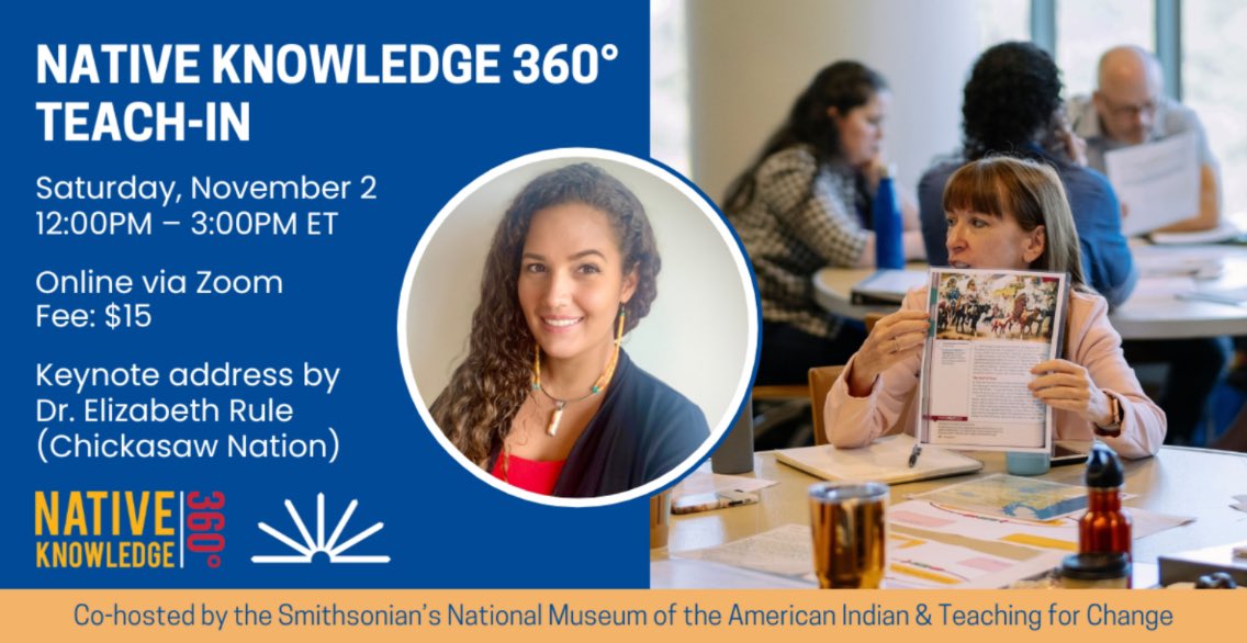 Today starts Native American Heritage Month. Interested in learning more about Native Knowledge? Check out this webinar taking place tomorrow! teachingforchange.org/2024-native-kn… I’ve heard great things! #BeEvergreen #iBelonginEvergreen
