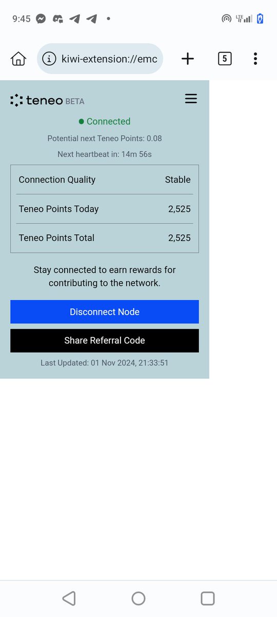 Join na guys mining ult

Hi, i use Teneo and earn rewards by contributing to a decentralized data network. Use my Referral Code: e0fha to get 2.500 Extra Teneo Points, when signing up. Join now and earn your share! teneo.pro/community-node