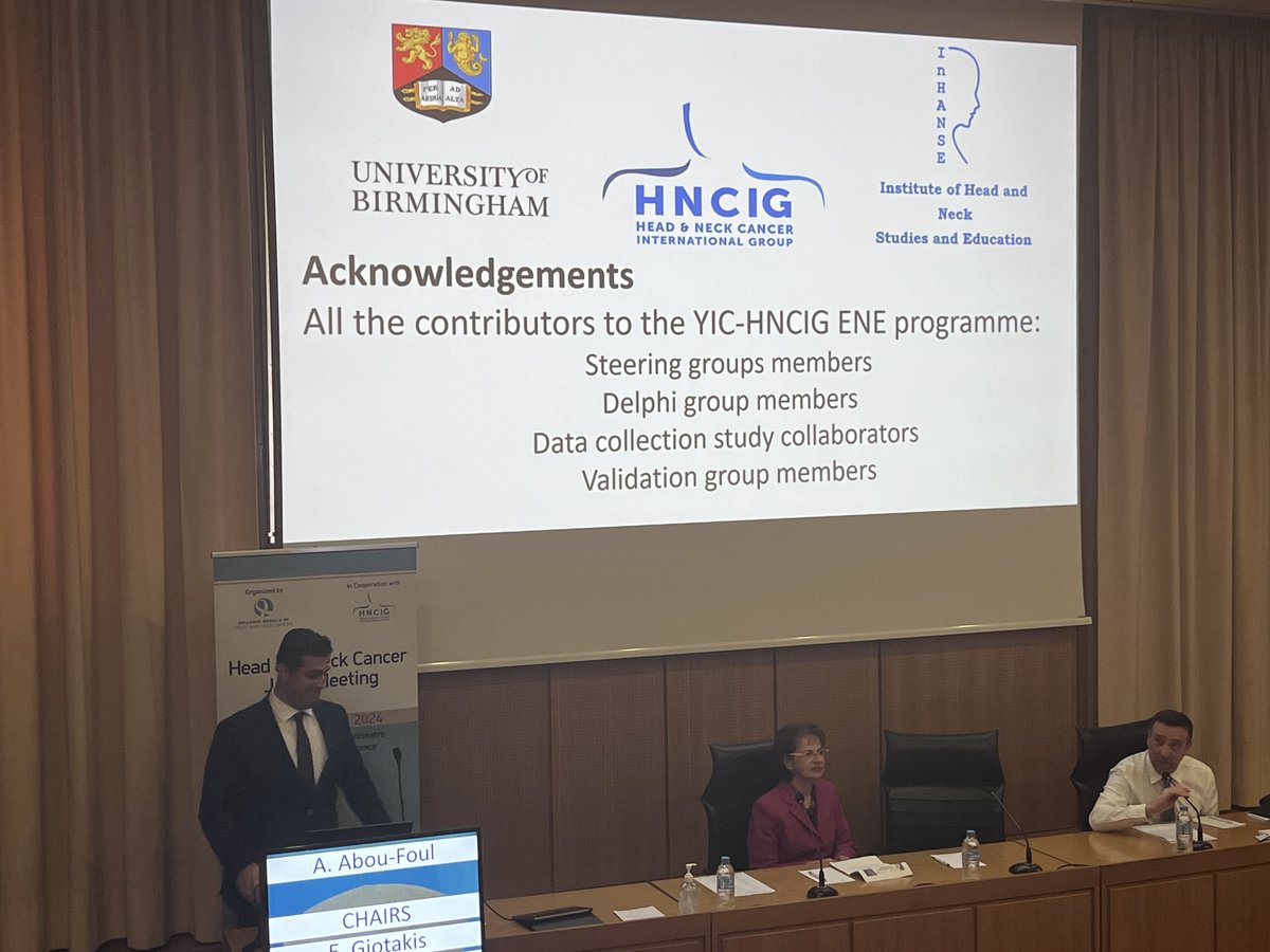 Head and Neck Cancer International Group (@h_n_c_i_g) on Twitter photo Dr. Abou-Foul currently presented the results of the HNCIG-YIC ENE project resulting in high-impact publications in <a href="/LancetOncology/">LancetOncology</a> this year:
sciencedirect.com/science/articl…
sciencedirect.com/science/articl… Dr. Abou-Foul currently presented the results of the HNCIG-YIC ENE project resulting in high-impact publications in <a href="/LancetOncology/">LancetOncology</a> this year:
sciencedirect.com/science/articl…
sciencedirect.com/science/articl…