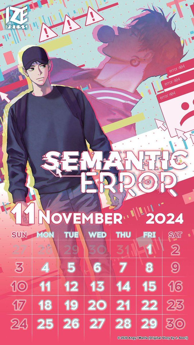 izepress's tweet photo. The leaves aren't the only things changing this fall. Your wallpaper's changing too! For the month of November, we've got a new set of wallpaper calendars, featuring the beloved boys Jaeyoung and Sangwoo from Semantic Error.

Download them here 👉 https://t.co/KQdI0Rnair https://t.co/FNm4x53fns