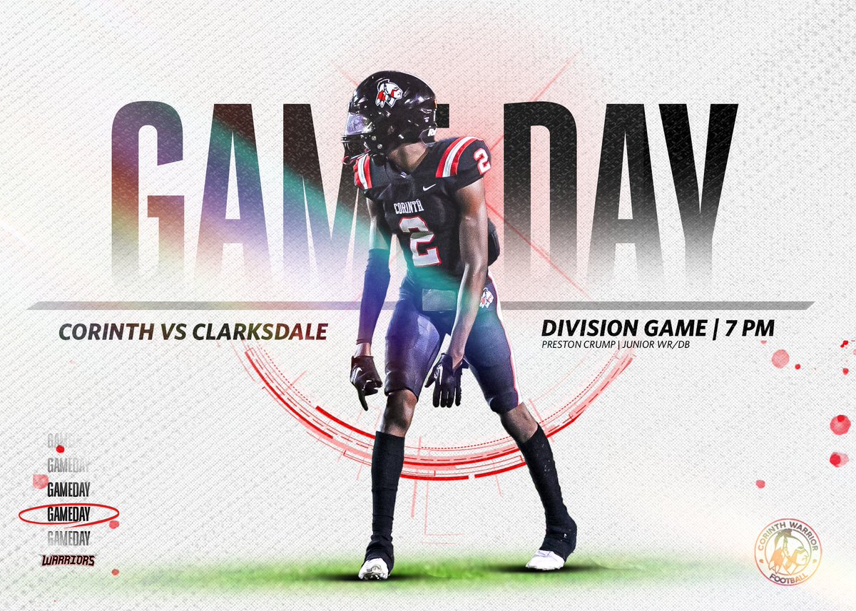 CHS Football (@chswarriorfb) on Twitter photo The Warriors are at home again tonight against division foe, Clarksdale! Be sure to come out and get behind us as we continue our push for the post season!
π Clarksdale Wildcats
π Warrior Stadium II
βοΈ 7 PM Kickoff
<a href="/bshields0244/">Brandon Shields</a> <a href="/5thQtrScores/">5th Quarter Scores</a> The Warriors are at home again tonight against division foe, Clarksdale! Be sure to come out and get behind us as we continue our push for the post season!
π Clarksdale Wildcats
π Warrior Stadium II
βοΈ 7 PM Kickoff
<a href="/bshields0244/">Brandon Shields</a> <a href="/5thQtrScores/">5th Quarter Scores</a>