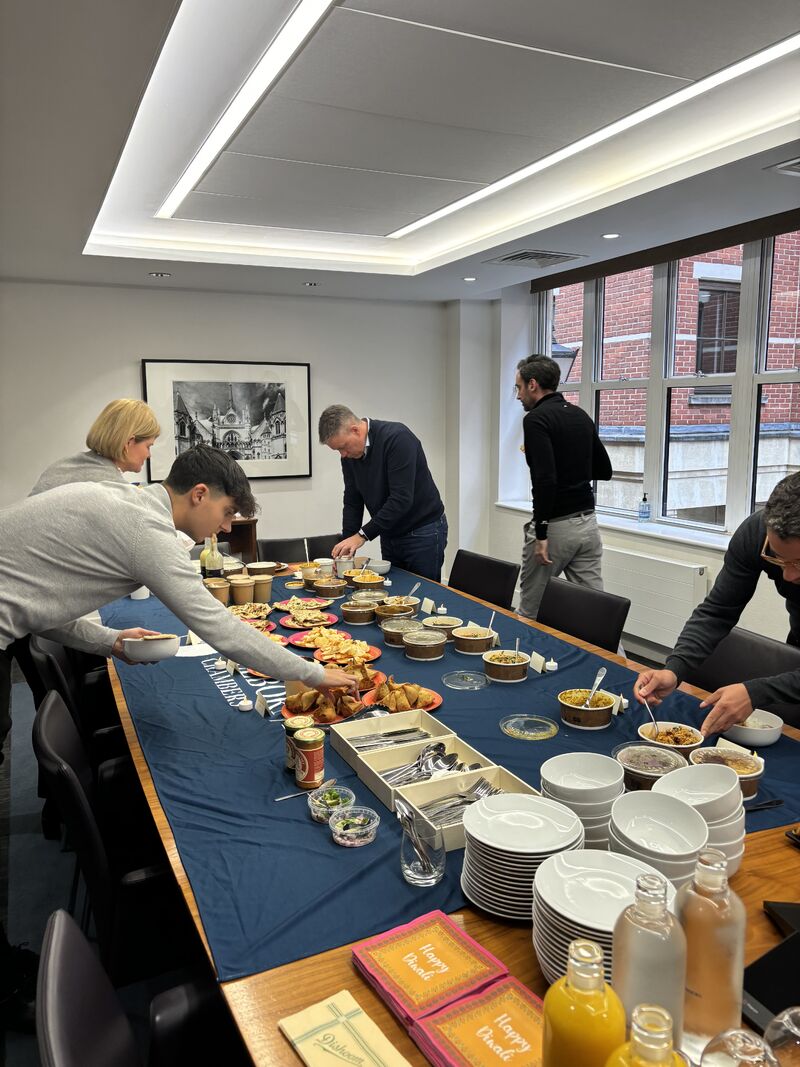 A sneak peak into our Chambers Lunch yesterday where we celebrated Diwali with all our members and staff with an incredibly tasty lunch from <a href="/Dishoom/">Dishoom</a>!

A very Happy Diwali to everyone celebrating from all of us here at Selborne Chambers! 

#Diwali #WeAreSelborne
