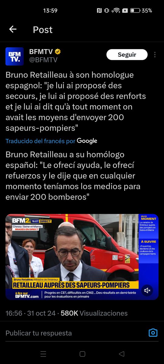 Jatade_'s tweet photo. Milei y Bukele han hecho más por Valencia y los afectados por la DANA que el presidente de España, que aún no ha decretado el Estado de Alarma

Bruno Retailleau, el Ministro del Interior francés dice que Marlaska rechazó la ayuda francesa

¡Gracias Presidente!
¡Gracias Marlaska! https://t.co/Dr5T0fhhhQ
