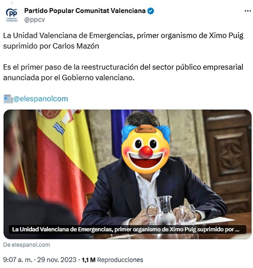 ASTURIAS_RADI0's tweet photo. Utiel #Valencia #Dana
Hace 2 días.

Espero que @carlos_mazon_ dimita, por que esto.. TE VIENE MUY PERO MUY GRANDE 
Ya que SUPRIMIO el servicio TOTALMENTE NECESARIO DE EMERGENCIAS.
#CARLOSMANZON

Créditos A Quienes Pertenezcan https://t.co/AFGt9mOOQj