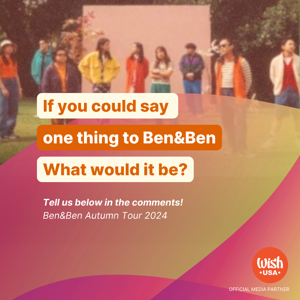 wishusaofficial's tweet photo. ๐ค Liwanag! If you had the chance to say one thing to the band, what would it be? Whether it's a thank you, a favorite lyric, or just some love, drop your messages below! ๐ถโค๏ธ๐
#BenAndBen #FanMessages #MusicLove #ShareYourThoughts #BandAppreciation https://t.co/Bp0KzIb8Ff