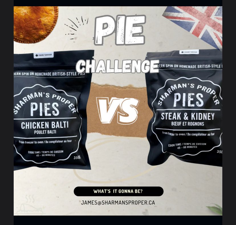 604cr902's tweet photo. Check your inboxes, @SharmansProper subscribers, and find out who won this battle for the ages.  

(side note: AI is my master… took about 4 minutes to happen)

#ProperPies #ComfortFood #FallFeast @Footy_Prime_SC https://t.co/kz7wcG0Evu
