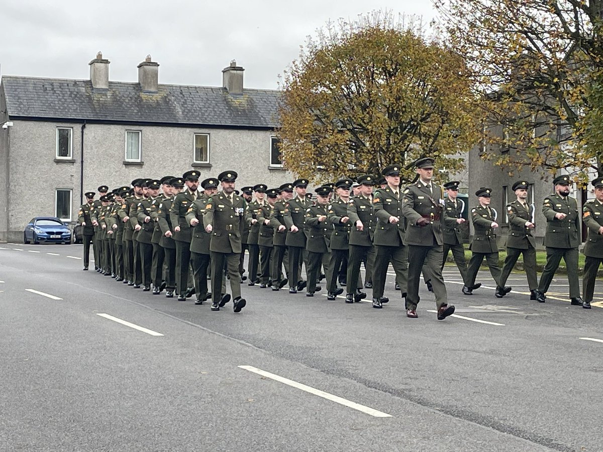 This morning a commemoration and wreath laying ceremony was held in Custume Barracks for our deceased members, followed by mass in the local St Peter &amp; Paul’s Church. Many thanks to all who partook in this special and poignant occasion. 

Ar dheis Dé go raibh a n-anamacha