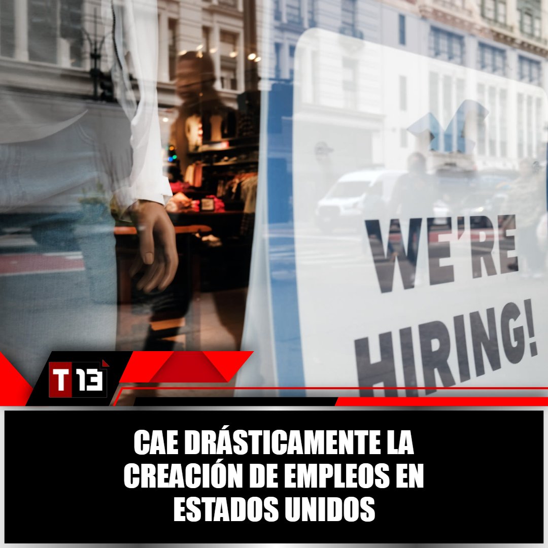 T13Noticias's tweet photo. La creación de #empleos en #EEUU se #redujo drásticamente debido a huracanes y huelgas 😱➡ https://t.co/smIqUGMR6Y https://t.co/hKUrmH4AS3