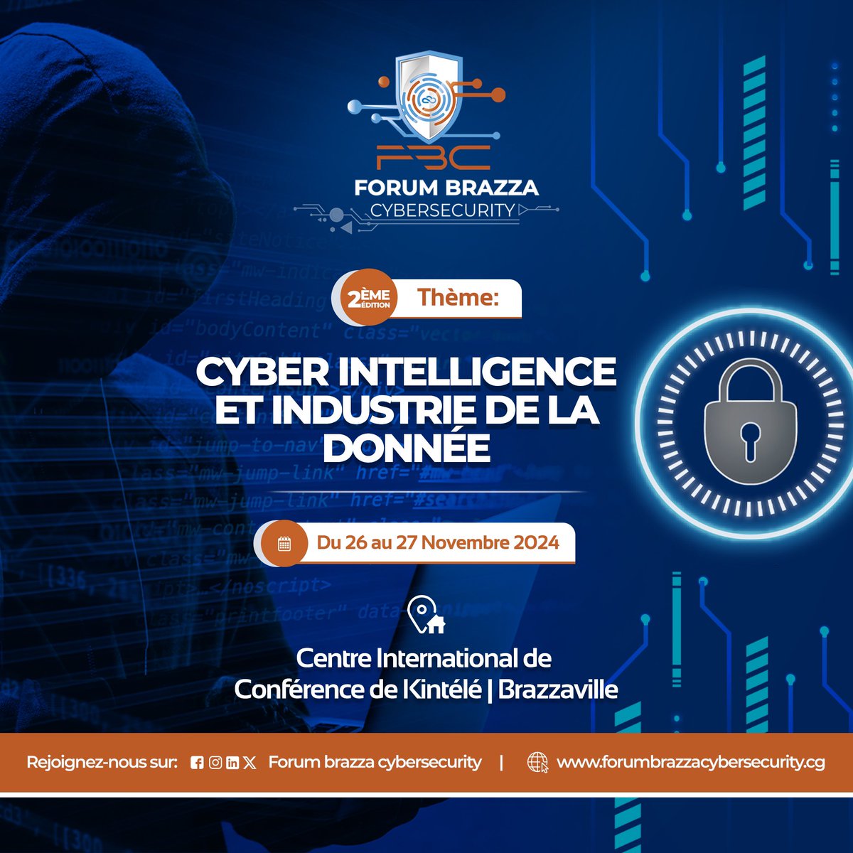 Forumbrazzacbs's tweet photo. 𝑪𝒐𝒎𝒎𝒆𝒏𝒕 𝒍𝒂 𝒄𝒚𝒃𝒆𝒓 𝒊𝒏𝒕𝒆𝒍𝒍𝒊𝒈𝒆𝒏𝒄𝒆 𝒑𝒆𝒖𝒕-𝒆𝒍𝒍𝒆 𝒔é𝒄𝒖𝒓𝒊𝒔𝒆𝒓 𝒍𝒆𝒔 𝒅𝒐𝒏𝒏é𝒆𝒔 ?

🗓️ Rejoignez-nous les 26-27 Novembre 2024 ! 

📥 𝗜𝗻𝘀𝗰𝗿𝗶𝘃𝗲𝘇-𝘃𝗼𝘂𝘀 𝗮𝘂𝗷𝗼𝘂𝗿𝗱’𝗵𝘂𝗶 𝗮𝘂 𝗙𝗼𝗿𝘂𝗺 𝗕𝗿𝗮𝘇𝘇𝗮 𝗖𝘆𝗯𝗲𝗿𝘀𝗲𝗰𝘂𝗿𝗶𝘁𝘆 𝟮𝟬𝟮𝟰 ! Plongez dans les innovations qui transformeront la sécurité des données.

🔗 https://t.co/dNupHyWZww

#fbc2024 #cybersecurity #security
