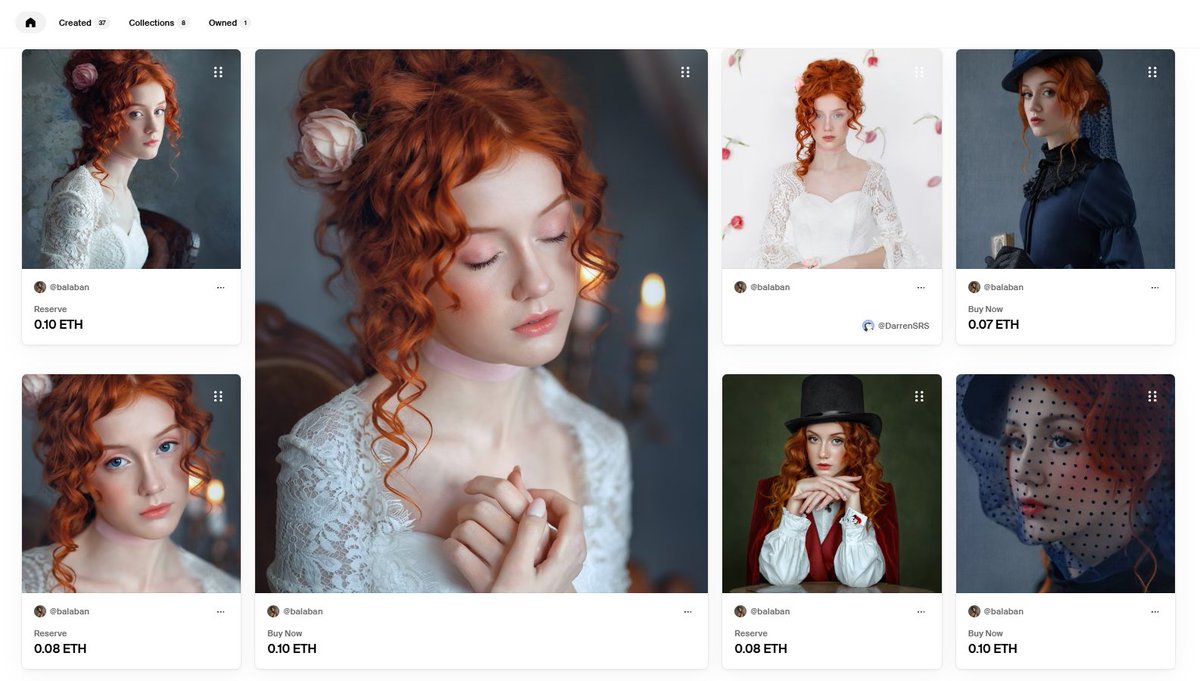 I have a beautiful collection of portraits on <a href="/foundation/">Foundation 🌐</a> 
Have a look at it 🤗💖