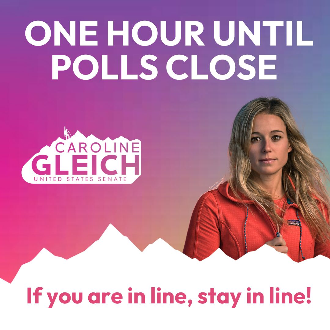 One more hour until polls close in Utah.

If you are in line, stay in line. Let’s win this, together!
