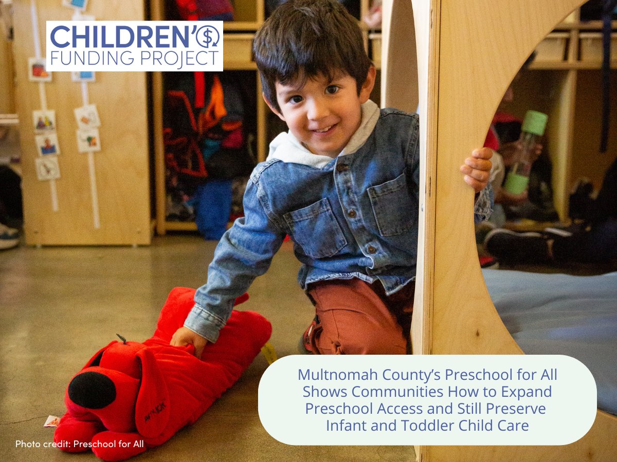 Children's Funding Project (@fundourkids) on Twitter photo A community-centered approach, responsible financial management, and innovations in wages and training were highlights we observed during our recent site visit to Preschool for All, the result of dedicated funding for kids <a href="/multco/">Multnomah County, OR</a>. #ECE
👀➡️ ow.ly/LPrp50TVUXA A community-centered approach, responsible financial management, and innovations in wages and training were highlights we observed during our recent site visit to Preschool for All, the result of dedicated funding for kids <a href="/multco/">Multnomah County, OR</a>. #ECE
👀➡️ ow.ly/LPrp50TVUXA