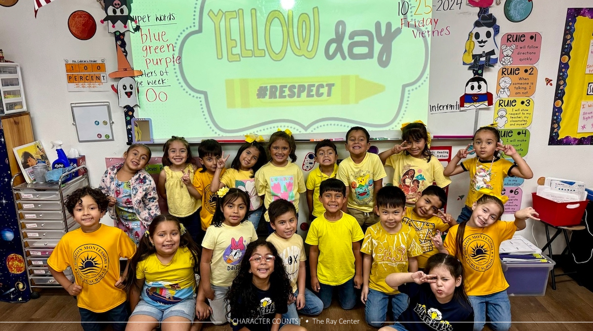 CHARACTERCOUNTS's tweet photo. We've loved seeing countless classes and schools decked out in the colors of the #SixPillarsofCharacter for their #CharacterCountsWeek celebrations! ππππ§‘ππ
πΈ: Horizon Montessori Public Schools STEM Academy, Weslaco, TX https://t.co/8sfiw0YFwG