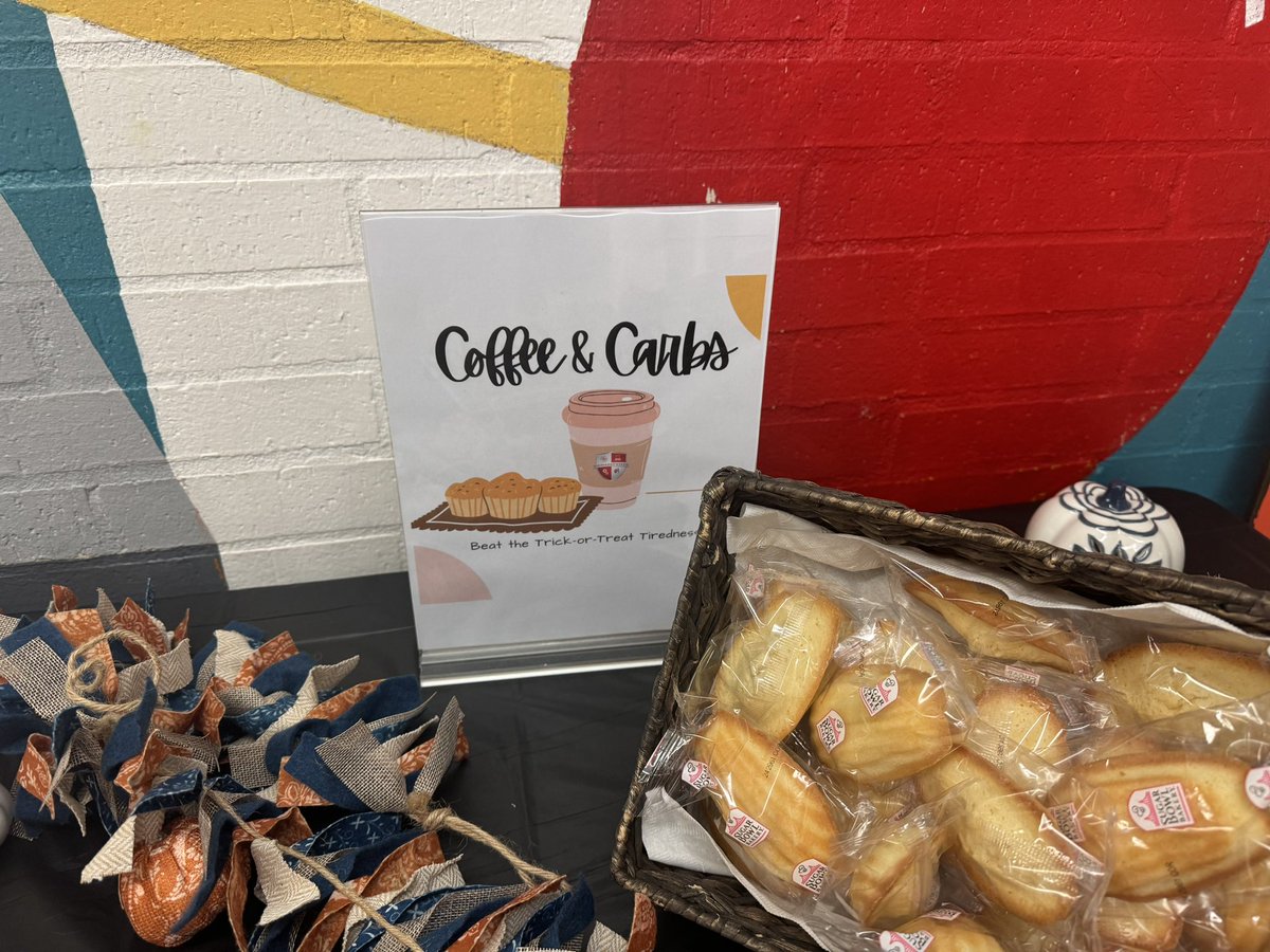 Happy Friday! We’re having Coffee &amp; Carbs to fortify the teachers the day after Halloween! <a href="/REDSTEM_Magnet/">Red Elementary STEM Magnet School</a> #WeLoveOurTeachers #HISD