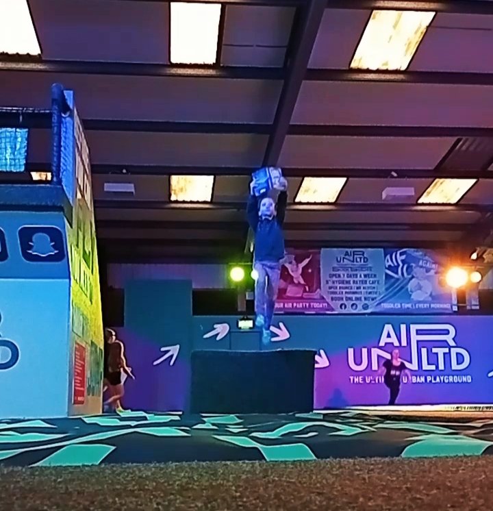 Bouncing into her book. <a href="/ololprimary_HT/">Headteacher at OLOL</a> <a href="/4A_MrsAlmond/">Mrs Almond</a> #ExtremeReadingChallenge