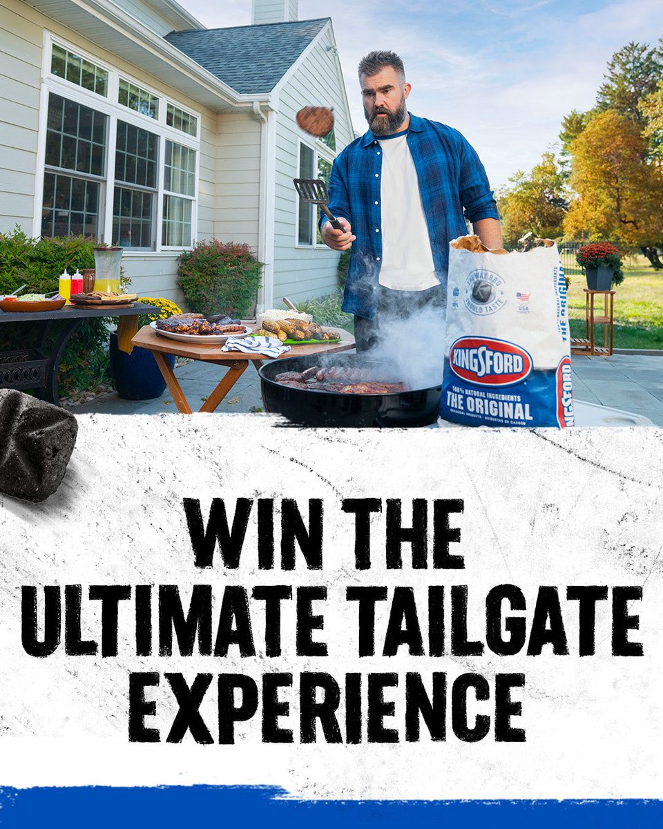 Are you King of the Tailgate? 👑 

Click below to learn how to enter the #KingsfordTailgateSweepstakes &amp; you could win an epic tailgate with THE King, Jason Kelce!

bit.ly/47VUINL