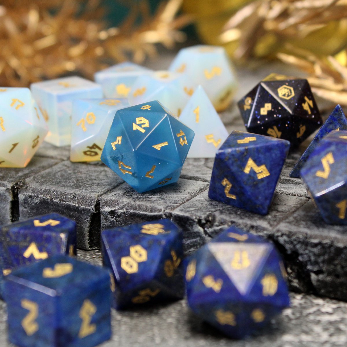 We have just completed a major restock of our Gemstone Dice collection, including favorites like our SeaGlass dice. #dicesets #dnd buff.ly/39FOqCb