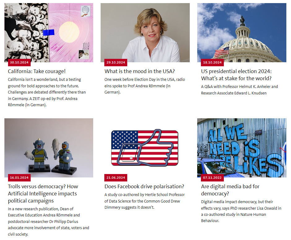 Confused about the upcoming US elections? 🇺🇸

Our experts are here to help! 

We have compiled interviews and media appearances from our faculty on the 2024 US elections. As the elections unfold, we will keep this page updated.
🔗 bit.ly/40stvAw