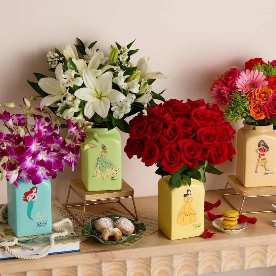 The Disney Princess Collection has entered the chat and is giving main character energy 👸✨

Introducing enchanting new arrangements inspired by Ariel, Belle, Moana, and Tiana. Which princess inspires you? 

Shop your favorite Disney Princess: bit.ly/40qy6TE